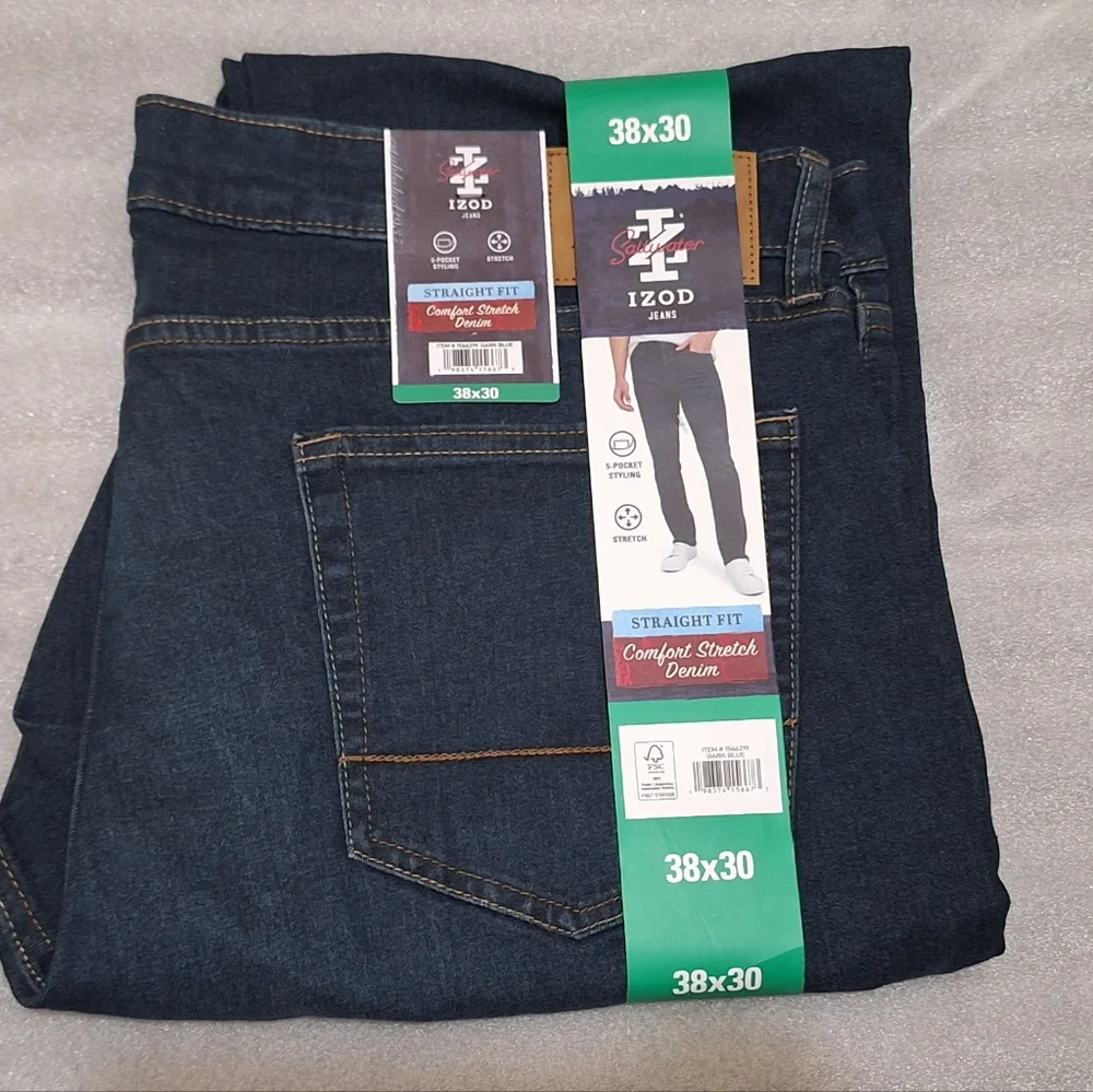 Izod Men's Straight Jeans - Picture 1 of 3